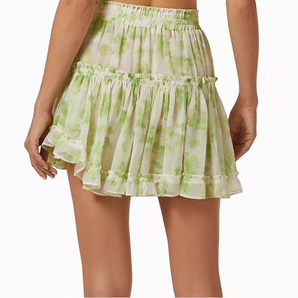 MISA Los Angeles Marion Skirt Honeydew Blossom - Picture 2 of 11